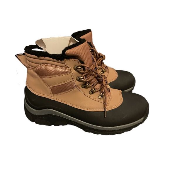 All in Motion Brown and Black Men\'s Rain & Snow Boots